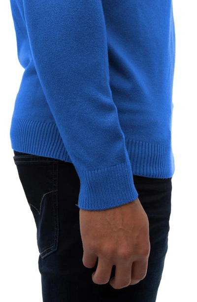 X-ray Crew Neck Knit Sweater In Royal Blue