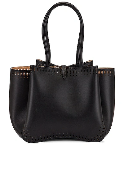 Shop Ala?a Alaïa Angele 20 Petale Tote In Noir