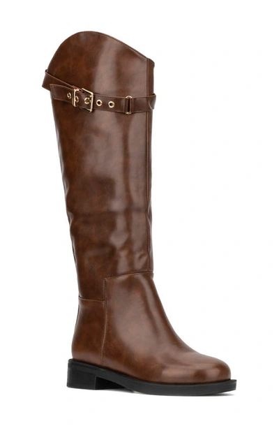 Torgeis Antonella Buckle Boot In Brown