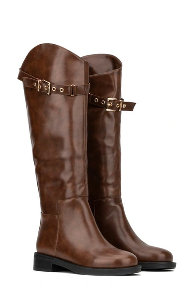 Torgeis Antonella Buckle Boot In Brown