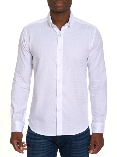 Shop Robert Graham Amory Long Sleeve Button Down Shirt In White