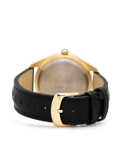 Shop Versace Greca Dome 42mm In Black