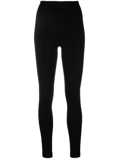 Shop Filippa-k Soft Sport High-waisted Seamless Leggings In Black