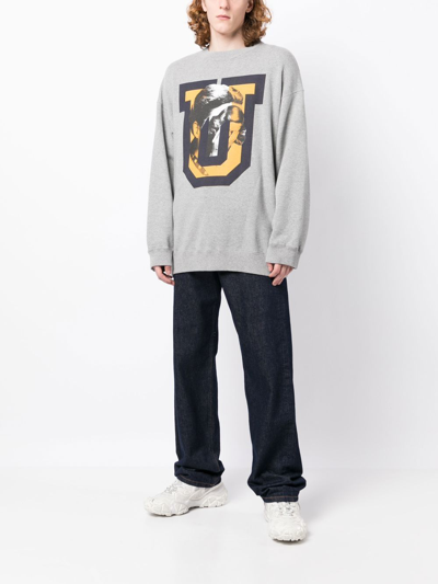 Shop Undercover Graphic-print Sweatshirt In Grey