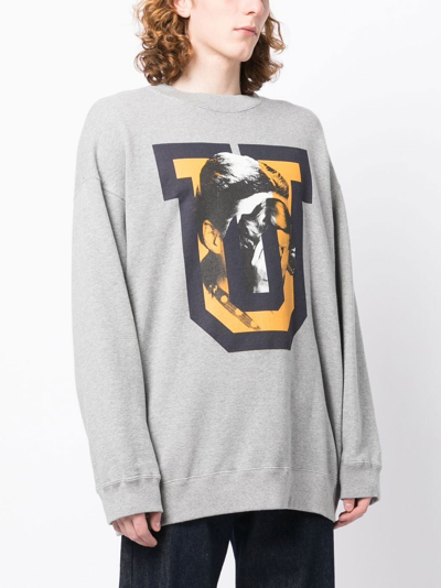Shop Undercover Graphic-print Sweatshirt In Grey