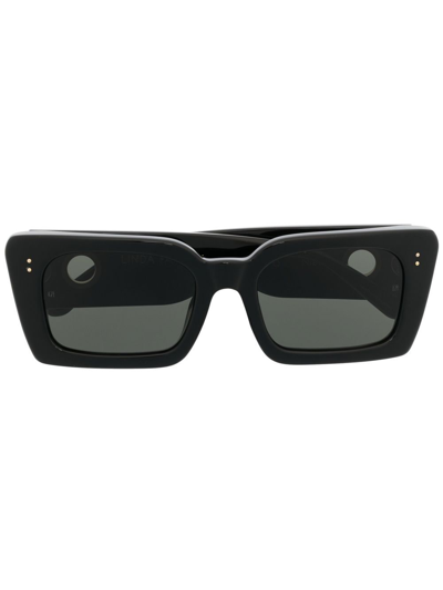 Shop Linda Farrow Nieve Tinted Sunglasses In Black