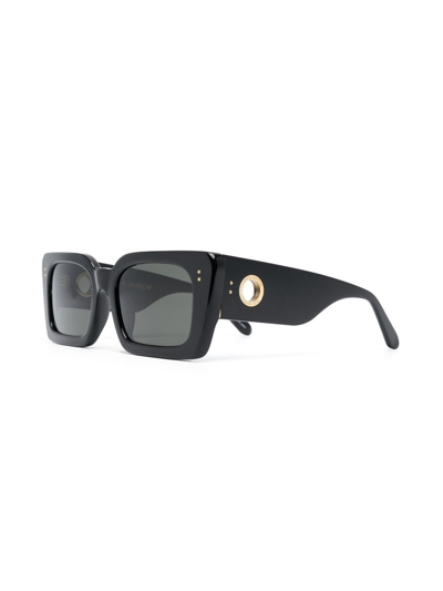 Linda Farrow Nieve Tinted Sunglasses In Black