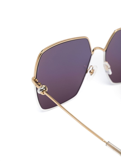 Cartier Oversized-frame Gradient Sunglasses In Gold