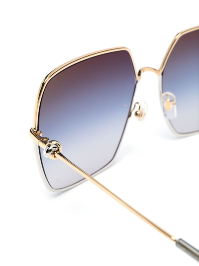 Cartier Oversized-frame Gradient Sunglasses In Gold