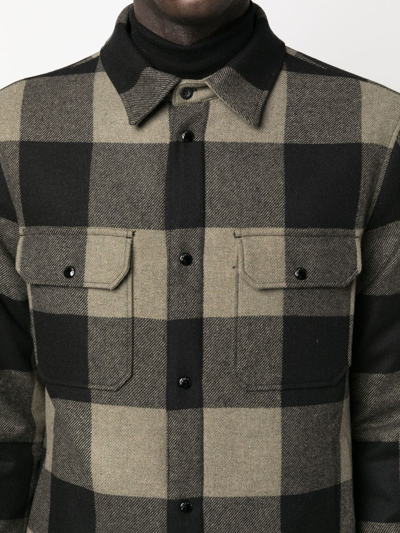 Woolrich Giacca Camicia Alaskan Check In Green