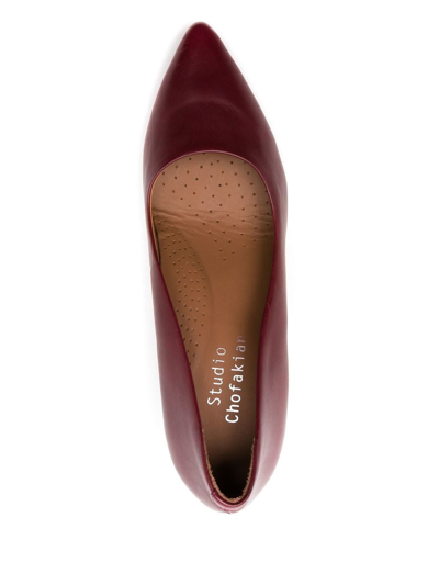 Studio Chofakian Stuido 122 75mm Pumps In Red