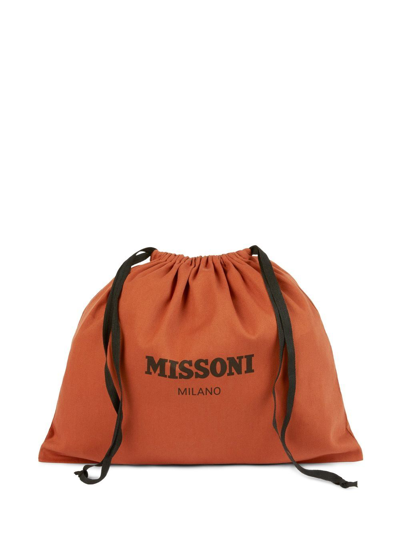 Missoni Keith Zigzag-print Tote Bag In Black