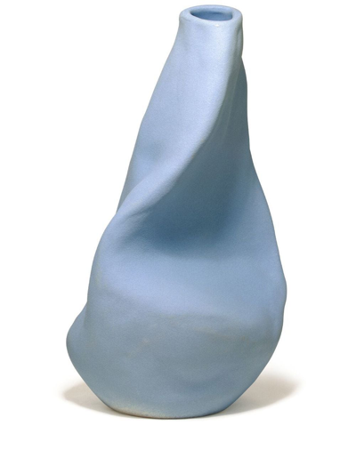 Shop Completedworks Giant Solitude Sculpted Vase In Blue