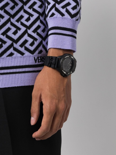Philipp Plein The $kull 43mm Quartz Watch In Black