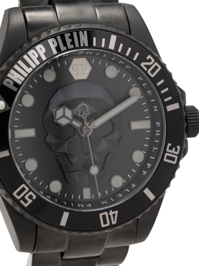 Philipp Plein The $kull 43mm Quartz Watch In Black