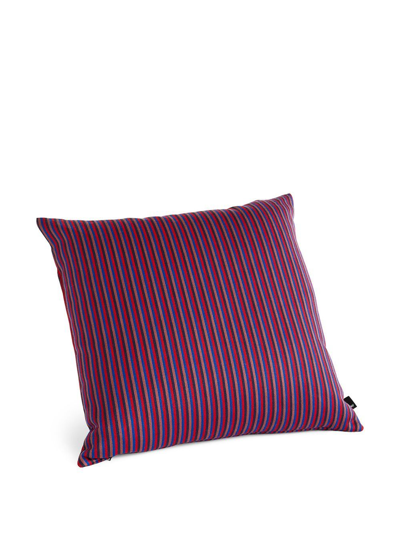 Shop Hay Striped Ribbon Cushion In Red