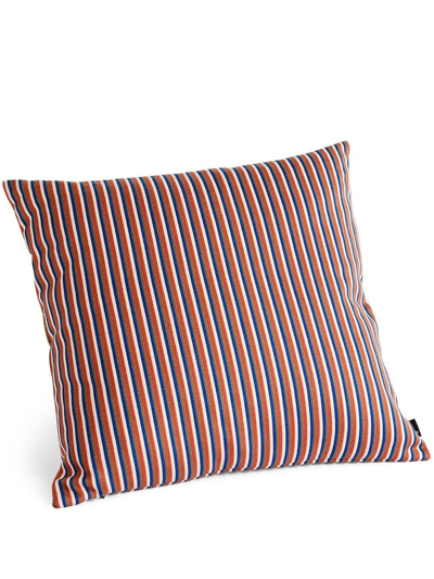 Shop Hay Striped Ribbon Cushion In Red