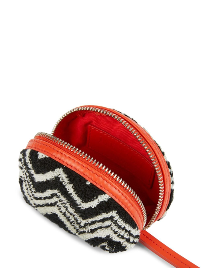 Shop Missoni Zigzag-pattern Coin Case In Black