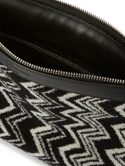 Missoni Keith Zigzag-pattern Pouch In Black