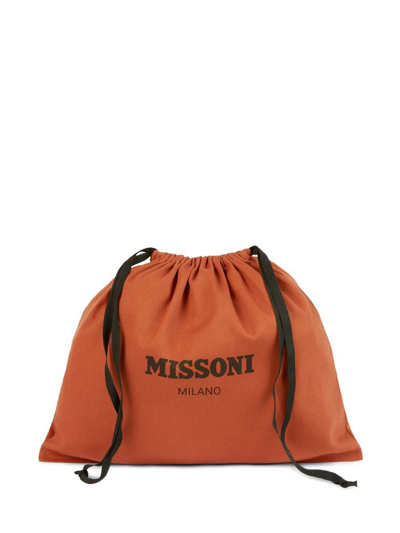 Missoni Keith Zigzag-pattern Pouch In Black
