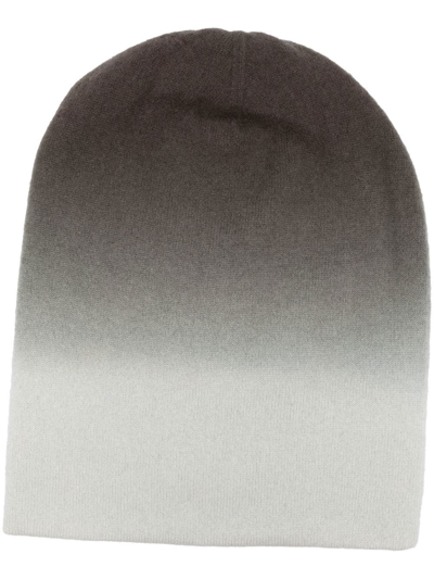 Frenckenberger Dip Dye Cashmere Beanie In Green
