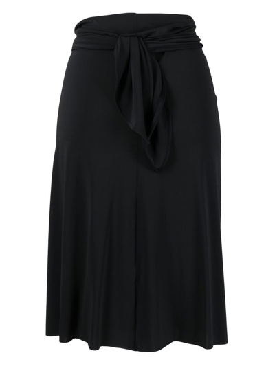 Shop Eres Gathered-detail Beach Skirt In Black