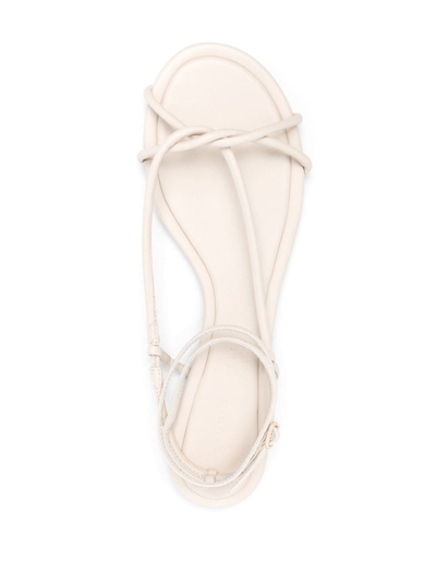 Shop Studio Amelia Ankle-strap Fastening Sandals In Neutrals