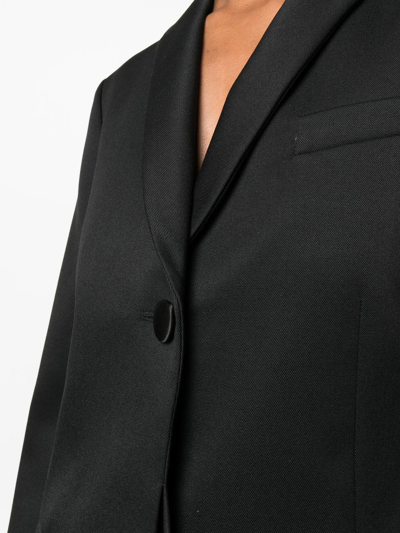 Shop Lanvin Single-breasted Tailored Jacket In Black