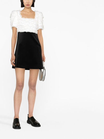 Vivetta Ruffle-detail Minidress In Black