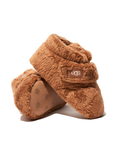 Shop Ugg Bixbee Shearling Pre-walkers In Brown