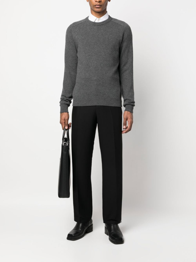 Shop Tom Ford Cashmere Knitted Jumper In Grey