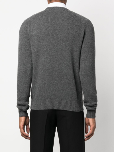 Tom Ford Cashmere Knitted Jumper In Grey