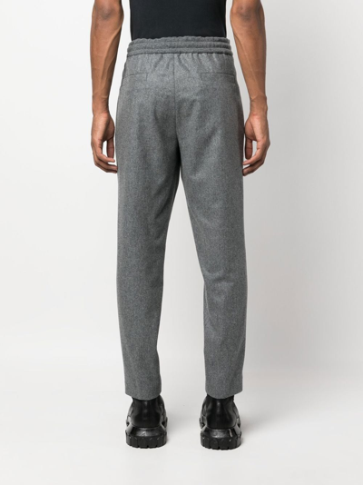 Moncler Tapered Track Pants In Grey