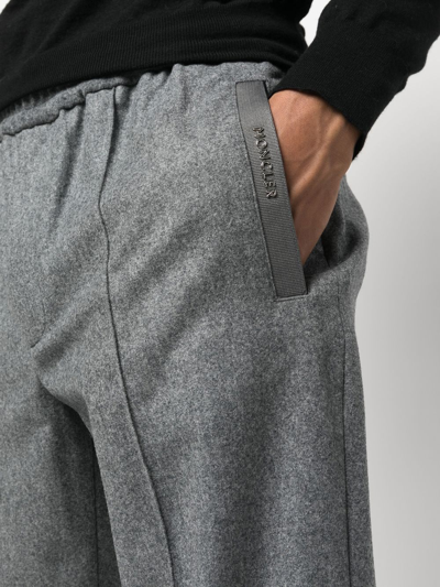 Moncler Tapered Track Pants In Grey