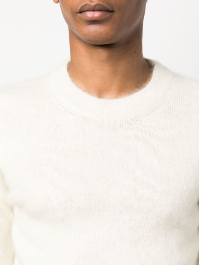 Shop Tom Ford Crew-neck Wool Jumper In White