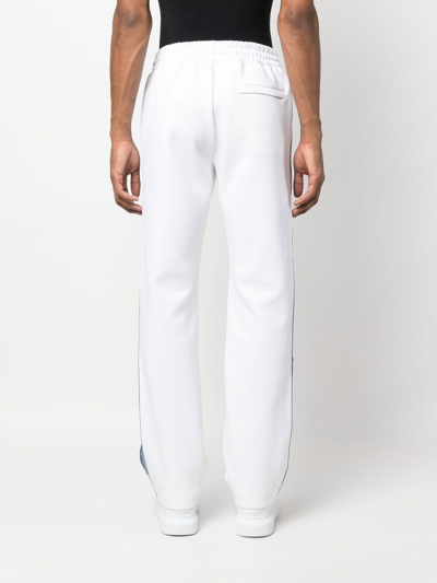 Shop Casablanca Embroidered-logo Track Pants In White