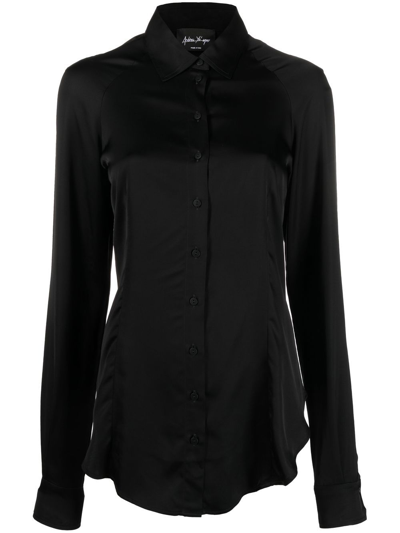 Shop Andrea Ya'aqov Button-front Shirt In Black