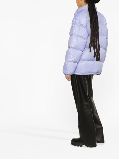 Shop Rodebjer Maurice Puffer Jacket In Purple