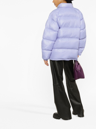 Shop Rodebjer Maurice Puffer Jacket In Purple