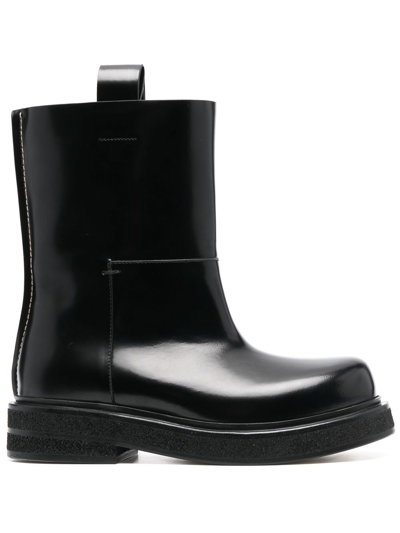 Shop Quira Lilibeth 40mm Leather Ankle Boots In Black