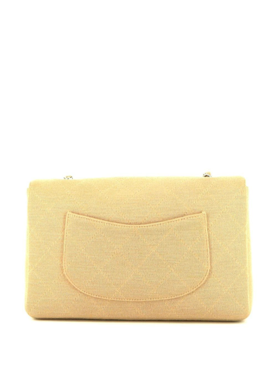 Pre-owned Chanel 1999 Timeless Shoulder Bag In Yellow
