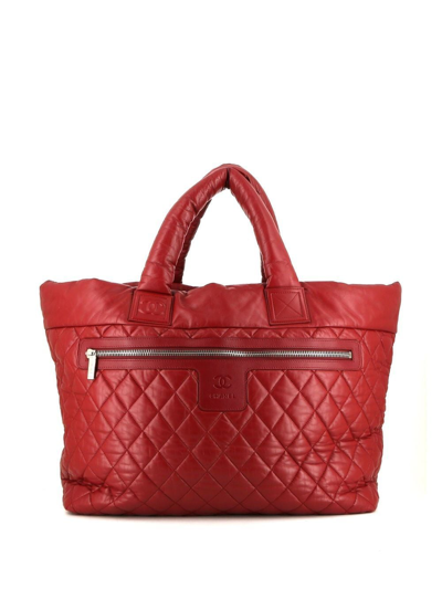 Pre-owned Chanel 2009 Coco Cocoon Bag In Red
