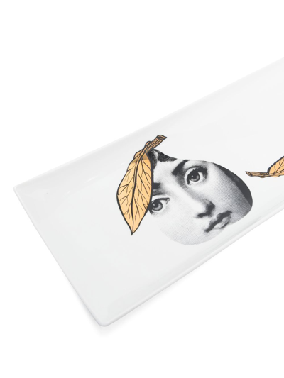 Shop Fornasetti Tema E Variazioni Tray In White