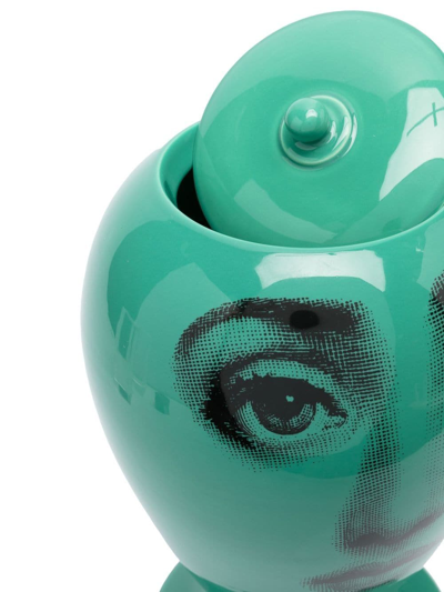 Fornasetti Bitossi Ceramiche Jar In Green