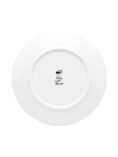 Fornasetti Wall Plate Tema E Variazioni N.390 In White