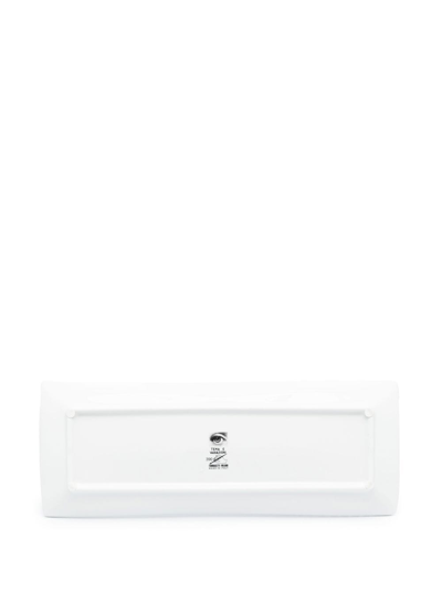 Fornasetti Face-print Rectangular Tray In White