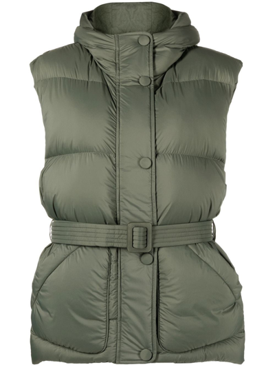 Shop Ienki Ienki Michlin Padded Gilet In Green