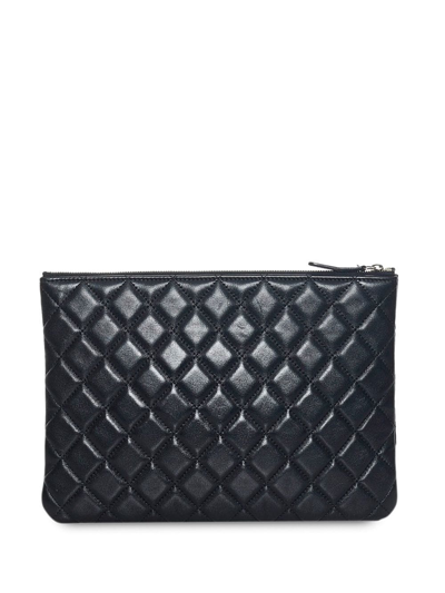 Pre-owned Chanel 2016-2017 Cc Timeless Clutch Bag In Black