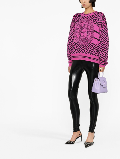 VERSACE HIGH-WAISTED LEGGINGS 