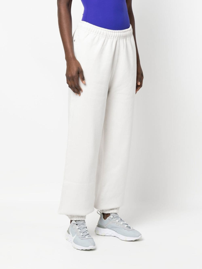 Nike Solo Swoosh Embroidered Track Pants In White